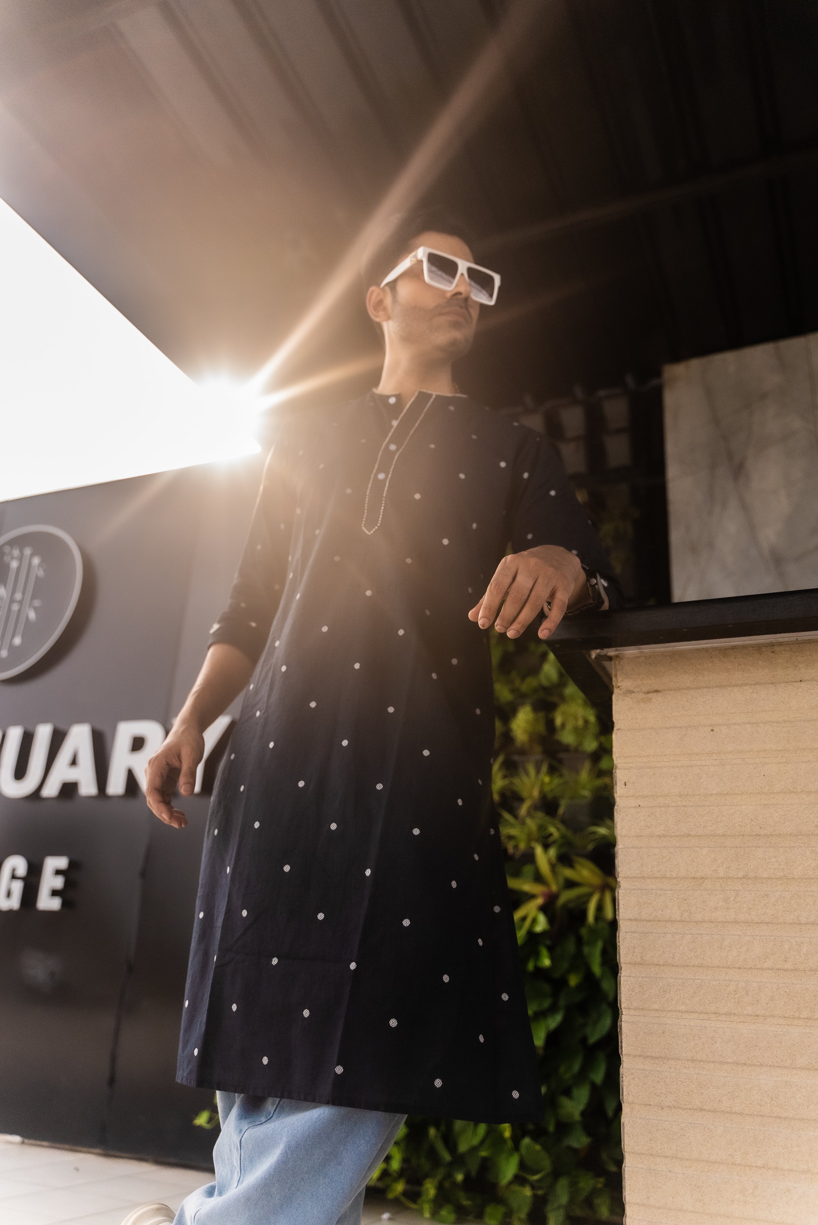Cotton full sleeve Sabudana Buti Punjabi