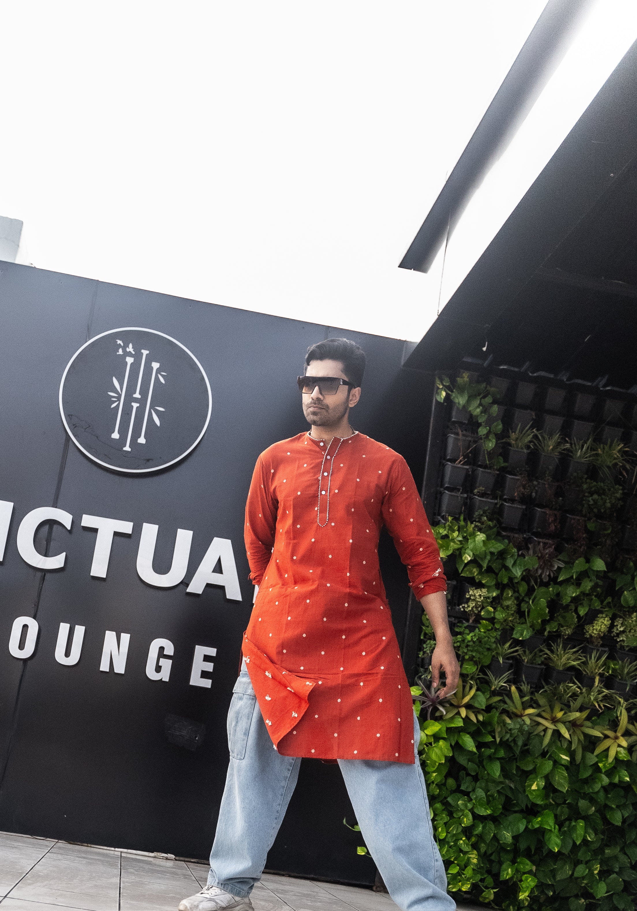 Cotton full sleeve Sabudana Buti Punjabi
